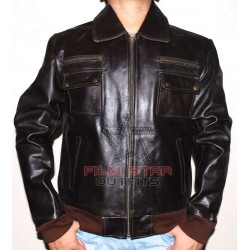 Mens Flight Bomber Style Black Jacket